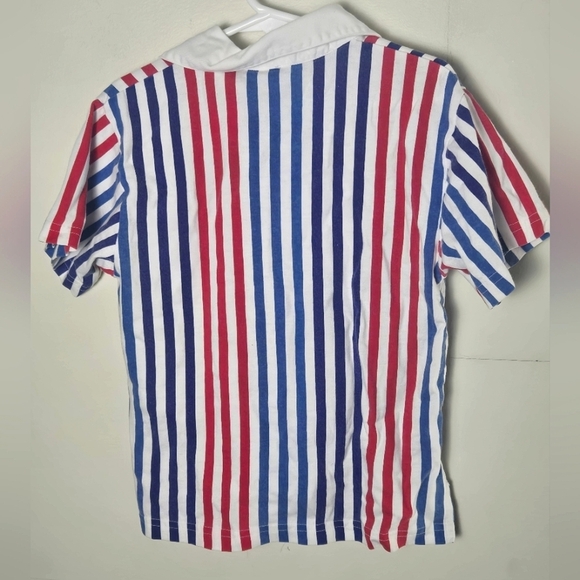 Vintage 90's Boy's/Kid's Disney Mickey & Co Striped Polo Shirt, Size 5/6 - Picture 2 of 4